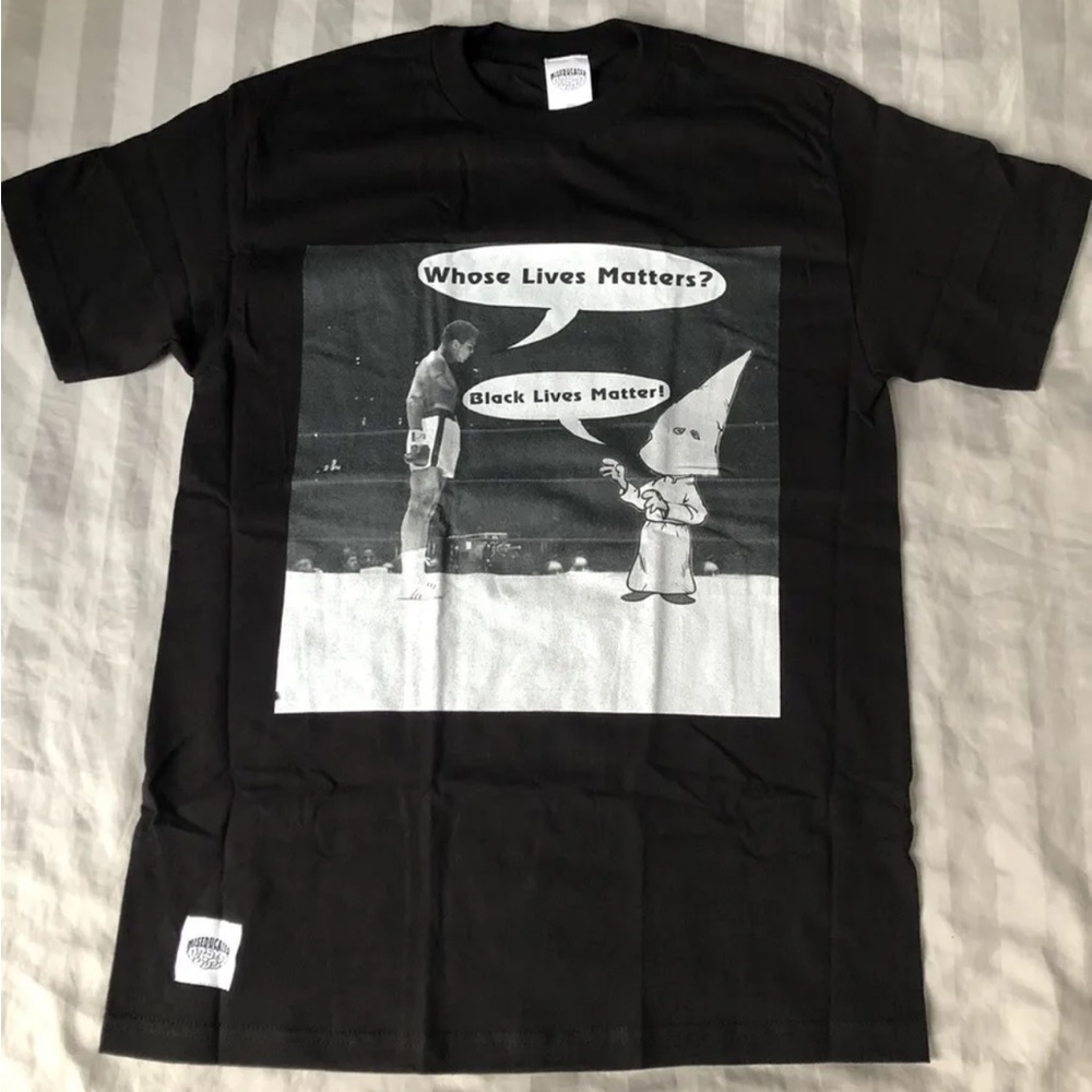 Miseducated Muhammad Ali “Black Lives Matter” Black Graphic Tshirt- Medium